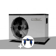Aquazendo - Pompe à chaleur 7 kW Full Inverter Aqua Premium + Kit by-pass Ø 32/38/50 mm - AquaZendo Gris, en NC - 88 x 32 x 56 cm - Garantie 2 ans
