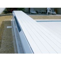 Abriblue - Volet de piscine hors-sol Banc Solar Energy 10,00 x 5,00 m Blanc, en PVC - Garantie 3 ans