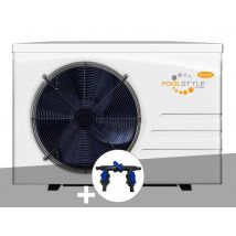Poolstyle - Pompe à chaleur 16,50 kW Inverter 17M + Kit by-pass Ø 32/38/50 mm
