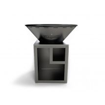 Flamino - Brasero BRASICHIC CLASSIQUE+ - FLAMINO Noir Dimensions (L x l x H):80 x 80 x 90 cm Garantie:2 ans Marque:FLAMINO Matière(s):Acier Poids:64 k