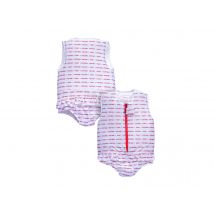 Plouf - Maillot de bain flottant fille Butterfly Taille 6 Blanc, en 80% Polyamide