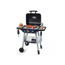 Smoby - Barbecue / Plancha pour enfant Noir Dimensions (L x l x H):50 x 37 x 72,2 cm Marque:SMOBY Matière(s):Plastique Origine:Fabriqué en France Type