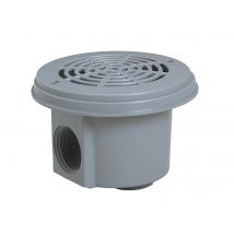 Hayward - Lot de 2 bondes de fond à visser Gris Clair (liner) Gris clair, en ABS - Garantie 2 ans