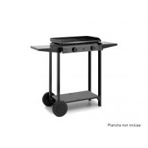 Forge Adour - Chariot en acier Base 60 pour plancha Noir Dimensions (L x l x H):119,4 x 48 x 85,7 cm Garantie:1 an Marque:FORGE ADOUR Matière(s):Acier