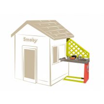 Smoby - Cuisine d'été pour cabane enfant Multicolore Dimensions (L x l x H):54 x 34,5 x 97,6 cm Fabrication:Française Marque:SMOBY Matière(s):Plastiqu
