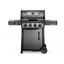 Napoleon - Barbecue à gaz Freestyle F425SIB4 brûleurs + Sizzle Zone 55 kg Une tablette rabattable Cuve résistante fonte aluminium Grilles WAVE en fo