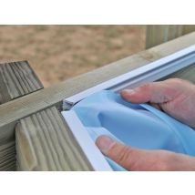 Gre - Liner seul bleu pour piscine bois carrée Carra 3,05 x 3,05 x 1,19 m - Gré Bleu, en PVC souple