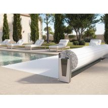 Sofatec - Volet de piscine hors-sol Fidji 7,00 x 3,50 m Blanc, en PVC