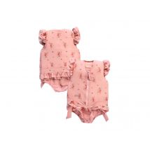 Plouf - Maillot de bain flottant fille Fleurette Taille 6 Rose, en 80% Polyamide