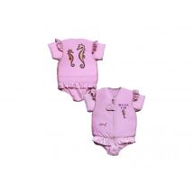 Plouf - Maillot de bain flottant fille Hippocampe Taille 2 Rose, en 80% Polyamide