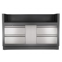 Napoleon - Meuble de cuisine extérieure OASIS pour barbecues encastrés Prestige BIPRO825 Gris Dimensions (L x l x H):139,5 x 61 x 90 cm Garantie:10 an