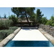 Abriblue - Volet de piscine immergé Imm'Ax Classic 12,00 x 6,00 m Blanc, en PVC - Garantie 3 ans