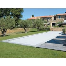 Abriblue - Volet de piscine immergé Imm'Ax Sérénité 12,00 x 6,00 m Blanc, en PVC - Garantie 3 ans