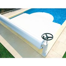 Abriblue - Volet de piscine hors-sol Manu 6,00 x 3,00 m Blanc, en PVC - Garantie 3 ans