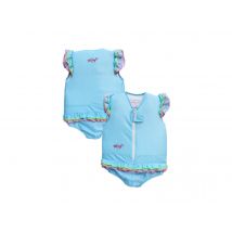 Plouf - Maillot de bain flottant fille Nana Taille 6 Bleu, en 80% Polyamide