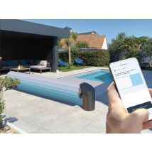 Abriblue - Volet de piscine hors-sol Open Solar Dsign 6,00 x 3,00 m Blanc, en PVC - Garantie 3 ans