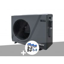 Poolex - Pompe à chaleur 15,30 kW Silverline FI 150 + Kit by-pass Ø 50 mm Gris, en ABS - 82,4 x 33,4 x 65,6 cm - Garantie 2 ans