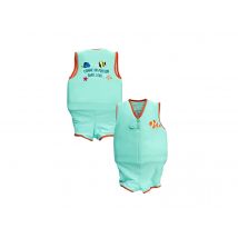 Plouf - Maillot de bain flottant garçon Petit Poisson Taille 6 Bleu, en 80% Polyamide