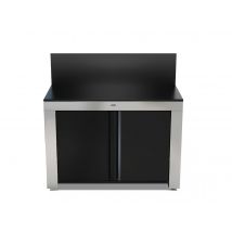 Eno - Meuble Felix en inox et acier pour plancha de 45 à 80 cm Inox Dimensions (L x l x H):120 x 62 x 115 cm Garantie:2 ans Marque:ENO Matière(s):Acie