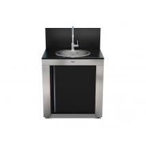 Eno - Meuble cuisine extérieure Modulo noir et inox - Module Évier - ENO Inox Dimensions (L x l x H):80 x 62 x 115 cm Garantie:2 ans Marque:ENO Matièr