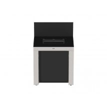 Eno - Meuble cuisine extérieure Modulo MASTER Noir et Inox pour plaque cuisson - ENO Gris Dimensions (L x l x H):80 x 62 x 115 cm Garantie:2 ans Marqu