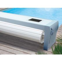 Sofatec - Volet de piscine hors-sol Prestige Solaire 10,00 x 5,00 m Blanc, en PVC