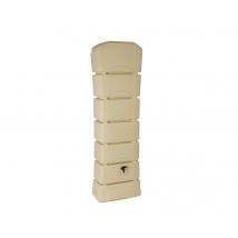 Bellijardin - Récupérateur d'eau de pluie Latitude 300 L + Kit raccord chéneau - Beige - BelliJardin Beige Dimensions (L x l x H):35 x 60 x 190 cm For