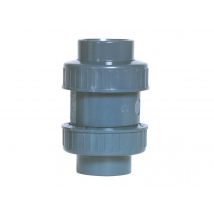 Fitt - Clapet anti-retour à ressort pression Ø 50 mm Gris, en PVC