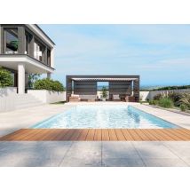 Sofatec - Volet de piscine immergé Seychelles 9,00 x 4,50 m Blanc, en PVC - Garantie 3 ans