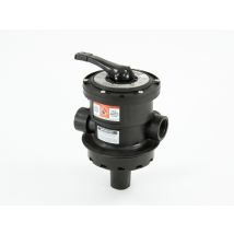 Hayward - Vanne Vari-Flo 6 voies 1,5" BSP pour filtre à sable Top Noir, en Plastique