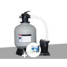 Aquazendo - Groupe de filtration AquaZendo Aqua Premium 10 m³/h + Média filtrant textile PureFlow 3D Gris, en Polyéthylène - 74,2 x 44,5 x 81 cm - Gar