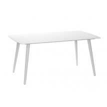 Jardiline - Table de jardin rectangulaire en aluminium blanc Corfou6 places Blanc Dimensions (L x l x H):160 x 90 x 74 cm Forme:Rectangulaire Marque:J