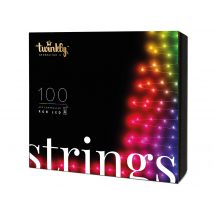 Twinkly - Guirlande lumineuse Connectée 100 Leds RGB 8m pour Sapin de Noël - TWINKLY Multicolore Couleur câble d'alimentation:Noir Dimensions (L x l x