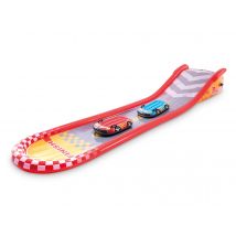 Intex - Tapis de glisse Formule 1 avec 2 bodyboards Rouge, en PVC - 561 x 119 x 76 cm