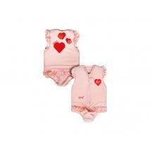 Plouf - Maillot de bain flottant fille Valentine Taille 5 Rose, en 80% Polyamide