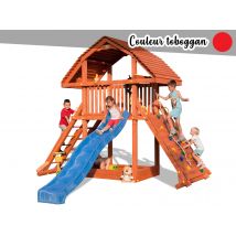 Fungoo - Aire de jeux GiantToboggan rouge Bois Dimensions (L x l x H):385 x 375 x 315 cm Garantie:10 ans Marque:FUNGOO Matière(s):Bois Nombre d'utilis