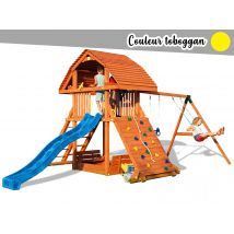 Fungoo - Aire de jeux Giant Move + beachToboggan jaune Jaune Dimensions (L x l x H):375 x 640 x 310 cm Garantie:2 ans Marque:FUNGOO Matière(s):Bois No