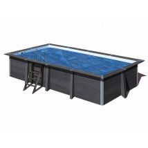 Gre - Bâche à bulles pour piscine composite rectangulaire 3,26 m x 1,86 m - Gré Bleu, en Polyéthylène