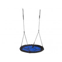 Jardideco - Balançoire nid d'oiseau Swibee Ø 98 cm bleu et noir Bleu Marque:JARDIDECO Matière(s):Polyéthylène Poids maximum supporté:150 kg Type d'agr