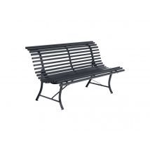 Fermob - Banc de jardin en métal Louisiane Carbone Carbone Dimensions (L x l x H):150 x 71 x 81 cm Garantie:5 ans Hauteur d'assise:43 cm Marque:FERMOB
