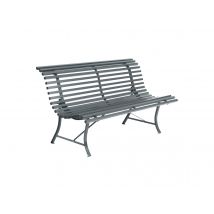 Fermob - Banc de jardin en métal Louisiane Gris Orage Gris orage Dimensions (L x l x H):150 x 71 x 81 cm Garantie:5 ans Hauteur d'assise:43 cm Marque:
