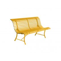 Fermob - Banc de jardin en métal Louisiane Miel Miel Dimensions (L x l x H):150 x 71 x 81 cm Garantie:5 ans Hauteur d'assise:43 cm Marque:FERMOB Matiè