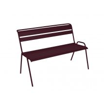 Fermob - Banc de jardin en métal Monceau Cerise Noire Cerise noire Dimensions (L x l x H):116 x 60 x 85 cm Garantie:5 ans Hauteur d'assise:47 cm Marqu