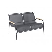 Fermob - Banquette de jardin Coolside Carbone Carbone Dimensions (L x l x H):134 x 87 x 86 cm Garantie:5 ans Hauteur d'assise:NC Marque:FERMOB Matière