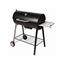 Somagic - Barbecue à charbon sur chariot Michigan Noir Couvercle:Oui Crochet(s) porte-accessoires:Oui Cuve:Acier Dimensions (L x l x H):104 x 56,5 x 9