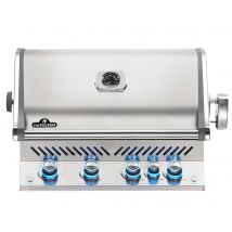 Napoleon - Barbecue à gaz encastrable Prestige Pro 500 inox 3 brûleurs + Sizzle Zone + brûleur arrière Gris Crochet(s) porte-accessoires:Non Cuve:Font