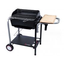 Somagic - Barbecue charbon Roma avec four à pizza intégré Noir Couvercle:Non Crochet(s) porte-accessoires:Non Cuve:Fonte Dimensions (L x l x H):106 x