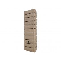 Bellijardin - Récupérateur d'eau de pluie WOOD 300 L imitation bois clair - BelliJardin Beige Dimensions (L x l x H):56 x 31 x 185 cm Forme:Rectangle