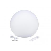Lumisky - Boule lumineuse solaire flottante à piquer ou à poser LED blanc/multicolore SOLSTY Ø 30 cm, en Polyéthylène Télécommande: - 30 x 30 x 30 cm