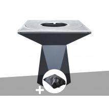 Artiss Design - Brasero G1 Graphite plaque de cuisson acier inoxydable alimentaire + housse de protection - Artiss, en Acier Graphite Poids:146 kg Typ
